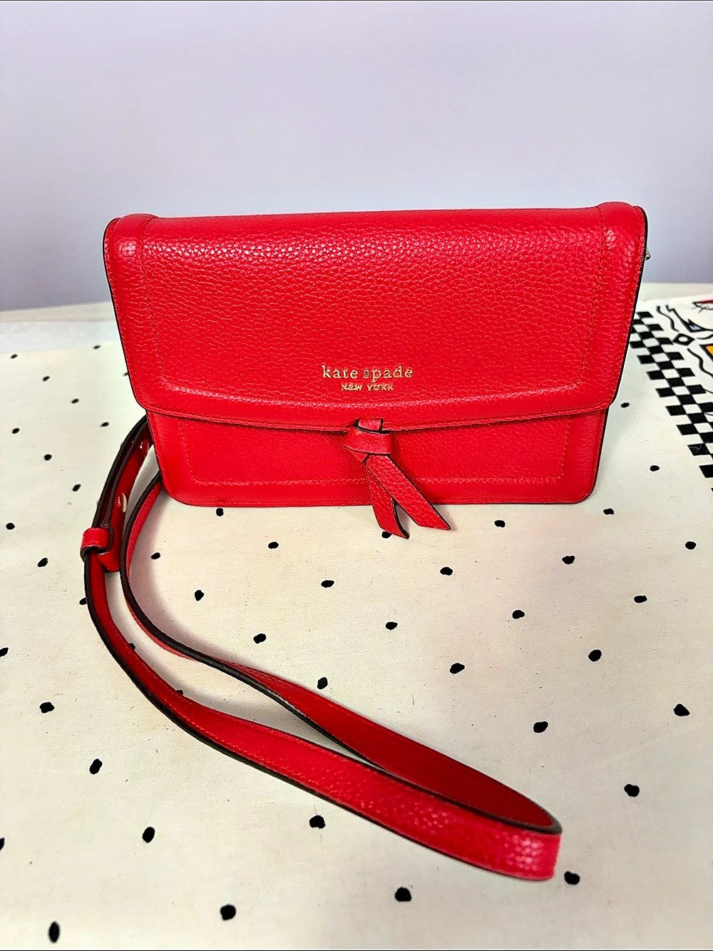 Kate Spade Red Crossbody Bag